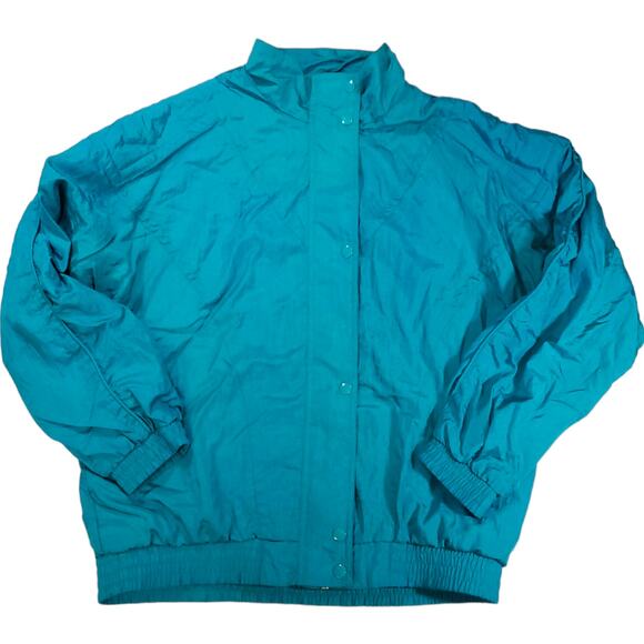 Lavon Jackets & Blazers - Lavon Petites | Vintage Teal Leisure Jacket | Petite Large